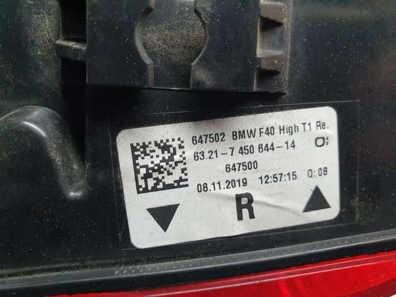 Recambio de piloto trasero derecho para bmw serie 1 lim. (f40) 118d m sport referencia OEM IAM 63217450644  EXTERIOR LED