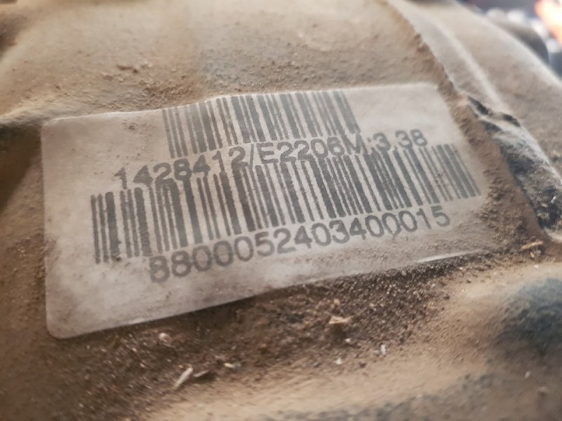 Recambio de diferencial trasero para bmw z3 roadster (e36) 1.9 cat referencia OEM IAM 1428412 RELACION 3,38 CLAVIJA ROTA