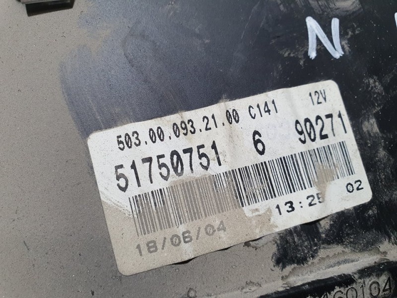 Recambio de cuadro instrumentos para fiat doblo cargo (223) 1.9 jtd sx furg. panorama referencia OEM IAM 51750751  