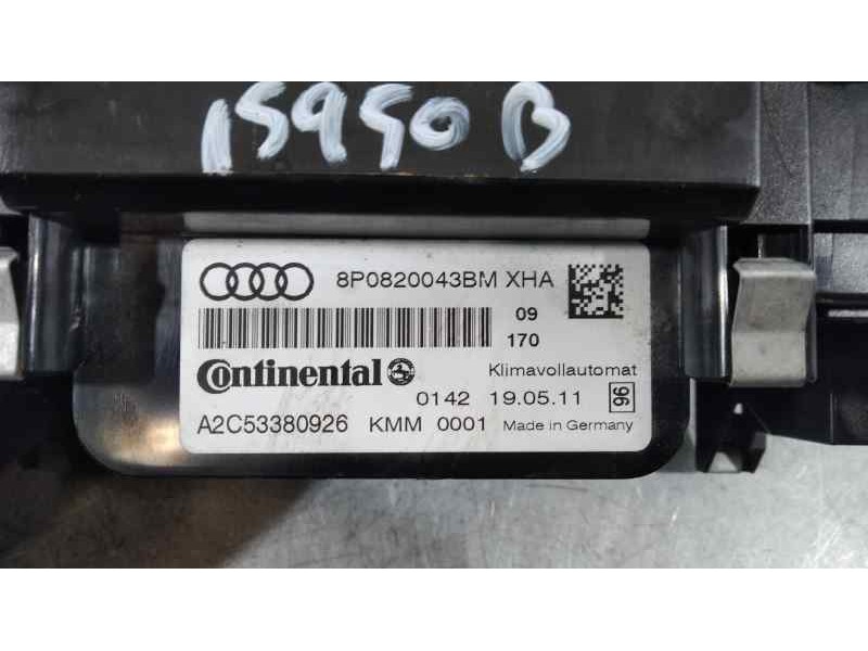 Recambio de mando climatizador para audi a3 (8p) attration referencia OEM IAM 8P0820043BM  