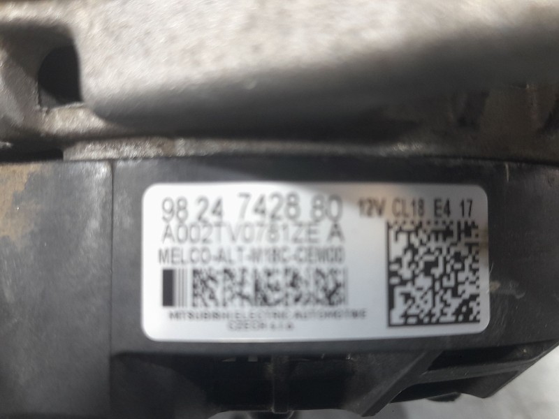 Recambio de alternador para citroën berlingo furgoneta/monovolumen (k9) 1.5 bluehdi 100 referencia OEM IAM 9824742880  