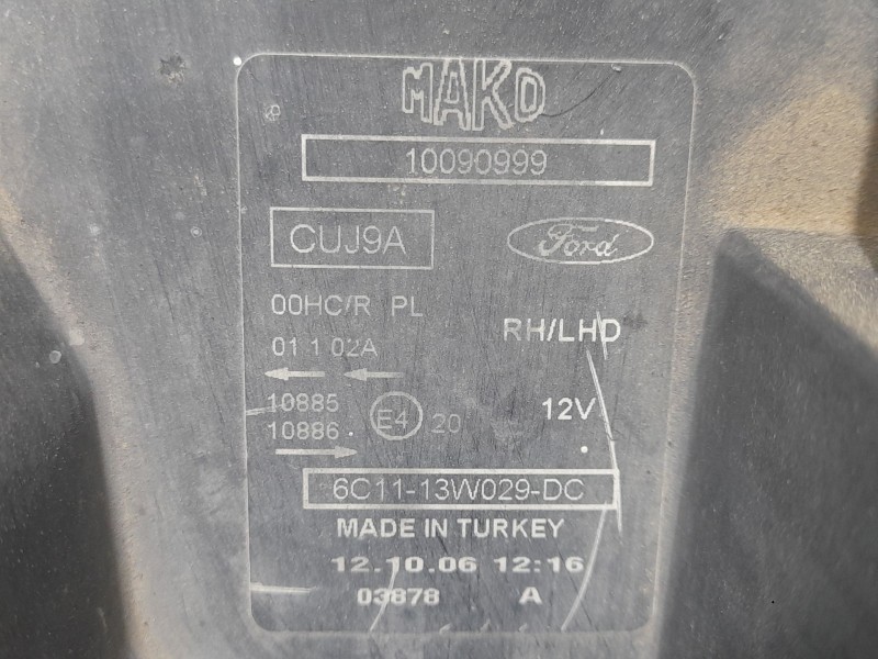 Recambio de faro derecho para ford transit autobús (fd_ _, fb_ _, fs_ _, fz_ _, fc_ _) 2.2 tdci referencia OEM IAM 6C1113W029DC 