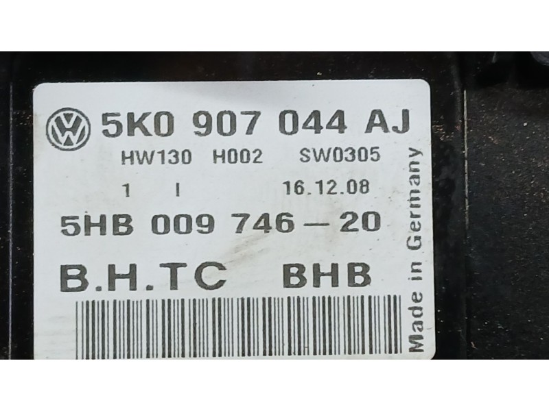Recambio de mando climatizador para volkswagen golf vi (5k1) 1.4 tsi referencia OEM IAM 5K0907044AJ  5HB00974620
