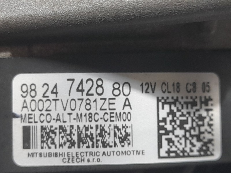 Recambio de alternador para citroën jumper iii furgoneta 2.0 bluehdi 110 referencia OEM IAM 9824742880  