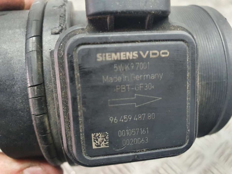 Recambio de caudalimetro para citroën c4 grand picasso 2.0 hdi fap referencia OEM IAM 9645948780 5WK97001 SIEMENS
