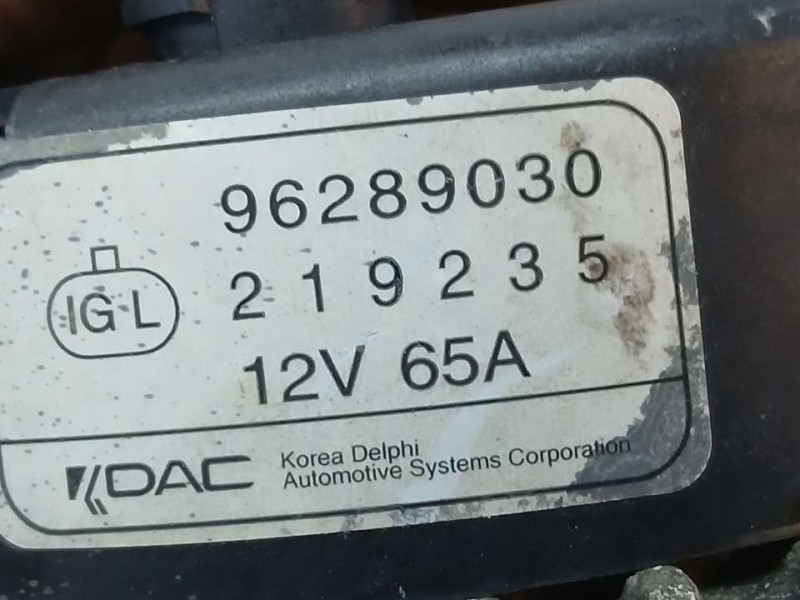 Recambio de alternador para chevrolet matiz s referencia OEM IAM 96289030  DAC