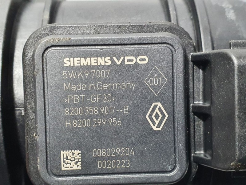 Recambio de caudalimetro para nissan nv 200 (m20) kombi comfort referencia OEM IAM 8200358901B 5WK97007 SIEMENS VDO