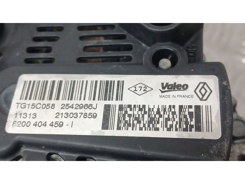 Recambio de alternador para opel vivaro a furgoneta (x83) 2.0 cdti (f7) referencia OEM IAM 8200404459I VALEO TG15V058