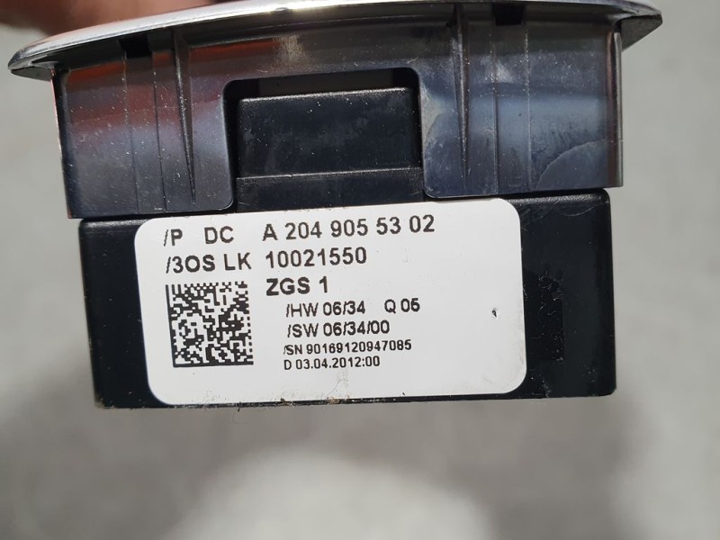 Recambio de mando elevalunas delantero izquierdo para mercedes-benz clase c (w204) lim. c 200 cdi blueefficiency (204.001) refer