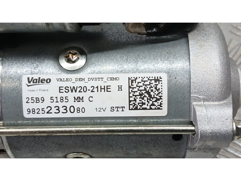 Recambio de motor arranque para citroën c4 cactus 1.5 bluehdi 100 referencia OEM IAM 9825233080 VALEO ESW2021HE