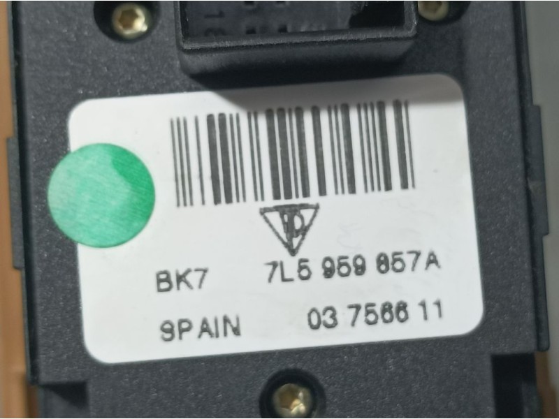 Recambio de mando elevalunas delantero izquierdo para porsche cayenne (typ 9pa) s referencia OEM IAM 7L5959857A 03756611 