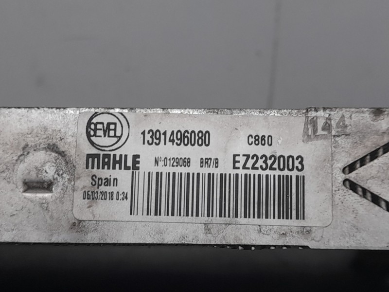 Recambio de radiador agua para citroën jumper iii furgoneta 2.0 bluehdi 110 referencia OEM IAM 1391496080 EZ232003 MAHLE