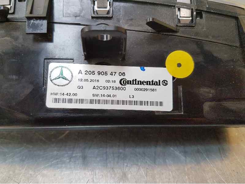 Recambio de mando climatizador para mercedes-benz clase c coupe (w205) c 63 amg (205.386) referencia OEM IAM A2059054706 A2C9375