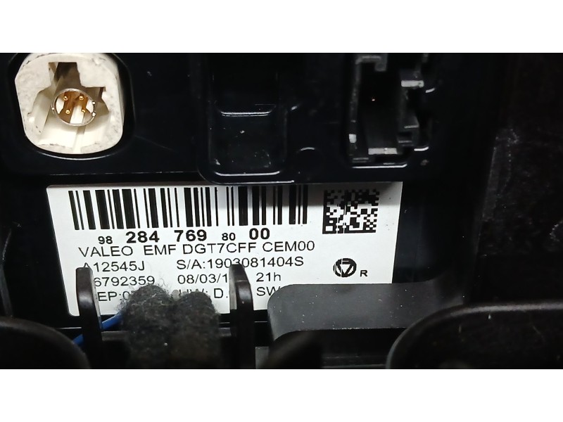 Recambio de sistema navegacion gps para citroën c4 cactus 1.5 bluehdi 100 referencia OEM IAM 9828476980 VALEO A12545J