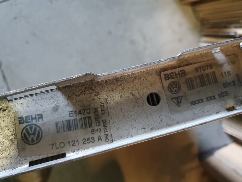 Recambio de radiador agua para porsche cayenne (typ 9pa) s referencia OEM IAM 7LO121253A  