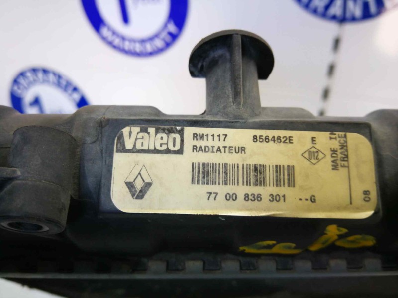 Recambio de radiador agua para renault clio ii fase ii (b/cb0) 1.5 dci diesel referencia OEM IAM 7700836301 RM1117 VALEO