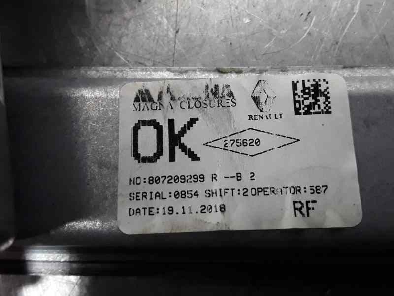 Recambio de elevalunas delantero derecho para dacia sandero stepway referencia OEM IAM 807209299R 2 PINS ELECTRICO