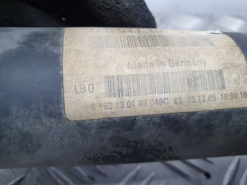 Recambio de transmision central para porsche cayenne (typ 9pa) s referencia OEM IAM 7L0521101C  DELANTERA