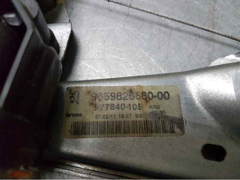 Recambio de elevalunas trasero derecho para peugeot 308 confort referencia OEM IAM 9659826680 977840105 ELECTRICO 6 PINS
