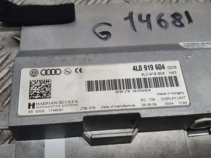 Recambio de sistema navegacion gps para audi a6 avant (4f2) 2.7 tdi quattro referencia OEM IAM 4L0919604 HARMAN BECKER 