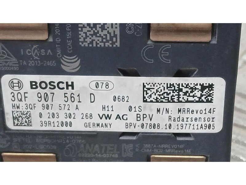 Recambio de sensor para skoda octavia iii combi (5e5, 5e6) 1.5 tsi g-tec referencia OEM IAM 3QF907561D SENSOR DE RADAR BOSCH 020