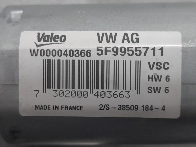 Recambio de motor limpia trasero para seat leon st (5f8) 1.4 tsi referencia OEM IAM 5F9955711 W000040366 VALEO