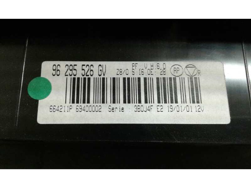 Recambio de mando climatizador para peugeot 406 berlina (s1/s2) referencia OEM IAM 69400002 1000001032368 96295526GV