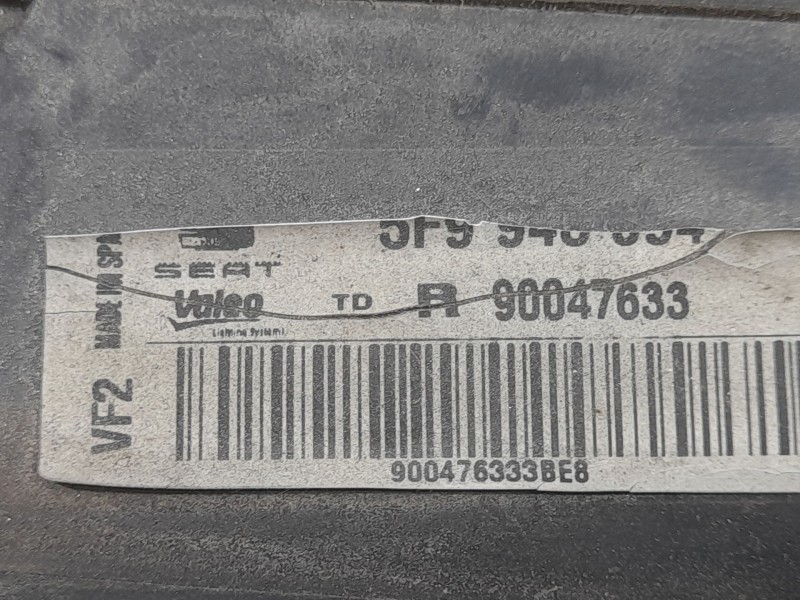 Recambio de piloto trasero derecho interior para seat leon st (5f8) 1.4 tsi referencia OEM IAM 5F9945094D R90047633 (TOCADO) VAL
