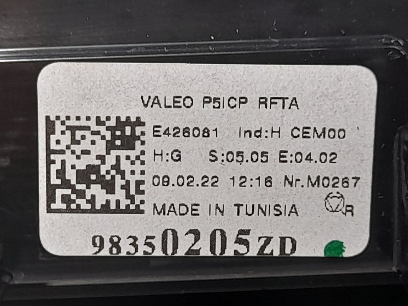 Recambio de mando climatizador para peugeot 308 active pack bluehdi 130 s&s referencia OEM IAM 98350205ZD  