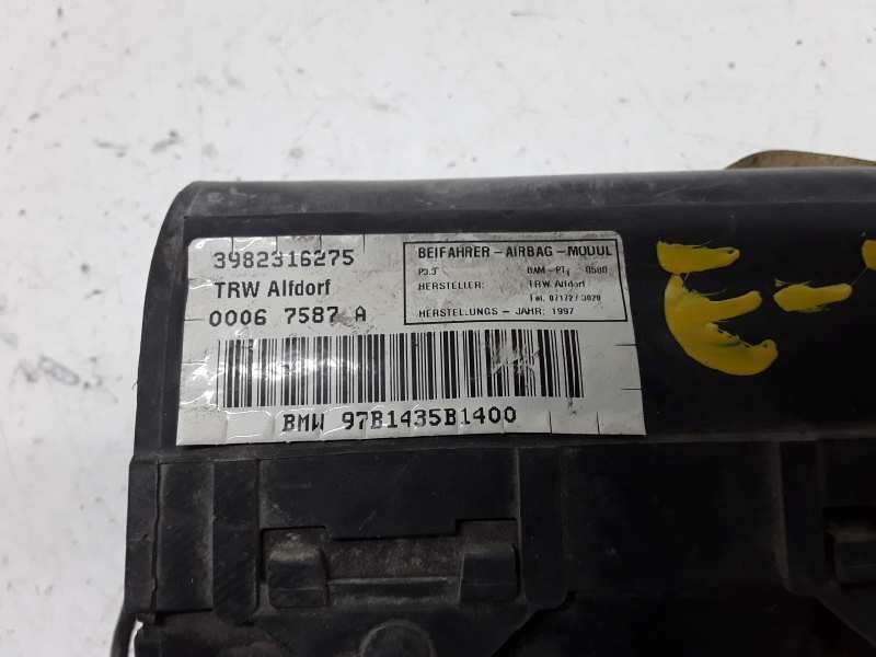 Recambio de airbag delantero derecho para bmw serie 5 berlina (e39) referencia OEM IAM 3982316275  
