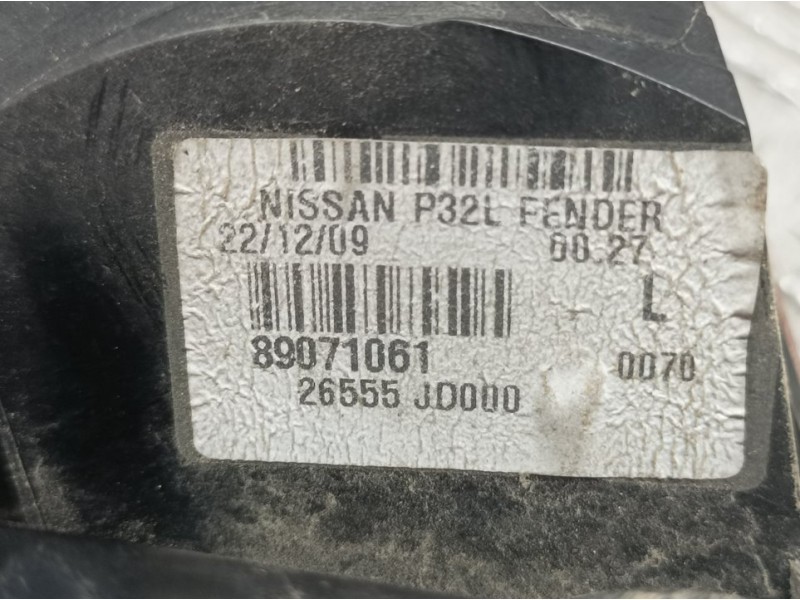 Recambio de piloto trasero izquierdo para nissan qashqai (j10) tekna premium referencia OEM IAM 26555JD000  EXTERIOR