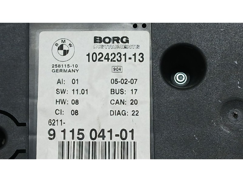 Recambio de cuadro instrumentos para bmw z4 roadster (e85) 2.0 i referencia OEM IAM 1504101 BORG 102423113