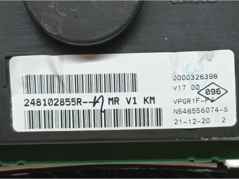 Recambio de cuadro instrumentos para dacia dokker ambiance referencia OEM IAM 248102855R NS46556074S JOHNSON CONTROLS