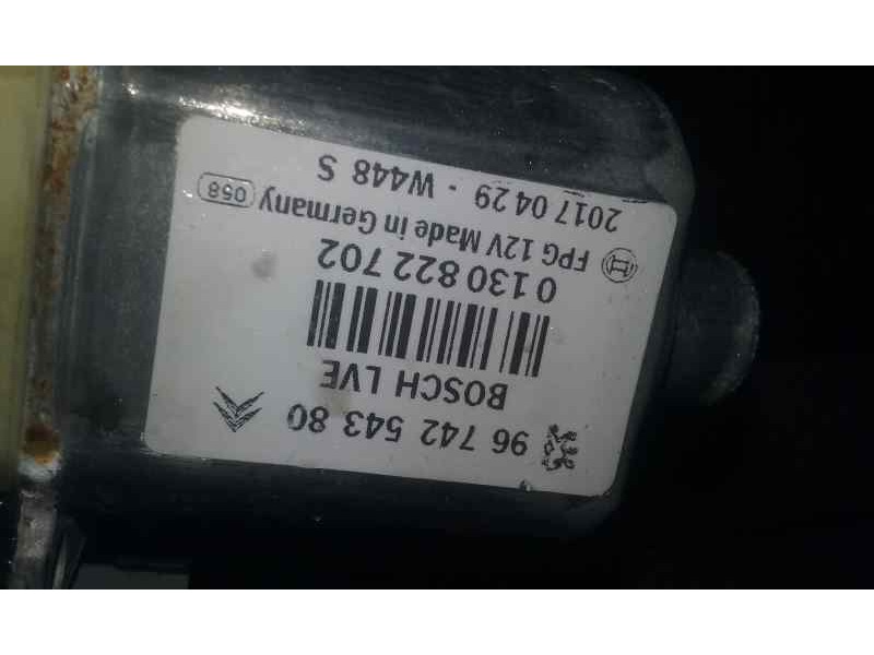 Recambio de elevalunas delantero derecho para peugeot 2008 (--.2013) active referencia OEM IAM 9674254380  ELECTRICO 2 PINS