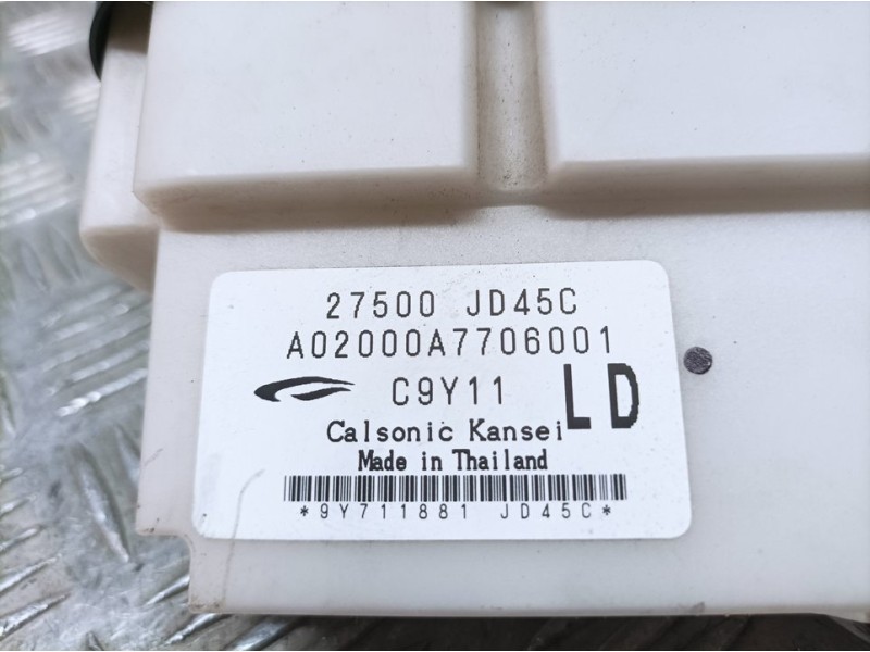Recambio de mando climatizador para nissan qashqai (j10) tekna premium referencia OEM IAM 27500JD45C A02000A7706001 CALSONIC KAN
