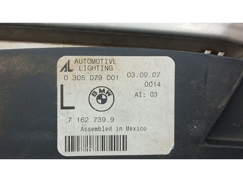 Recambio de faro antiniebla izquierdo para bmw z4 roadster (e85) 2.0 i referencia OEM IAM 71627399  0305079001