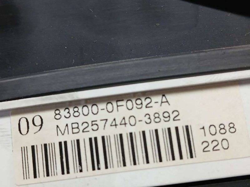 Recambio de cuadro instrumentos para toyota corolla verso (r1) 2.2 d-4d luna referencia OEM IAM 838000F092A 2574403892 DENSO