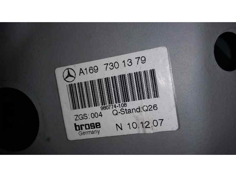 Recambio de elevalunas trasero izquierdo para mercedes-benz clase a (w169) a 180 cdi a-edition referencia OEM IAM   ELECTRICO