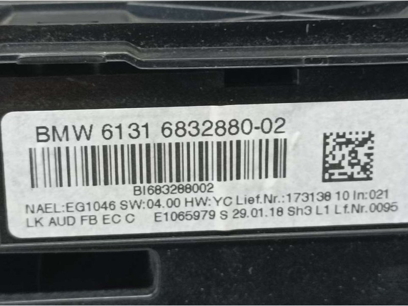 Recambio de mando radio para bmw serie 1 lim. (f20/f21) 116d referencia OEM IAM 6832880 E1065979 