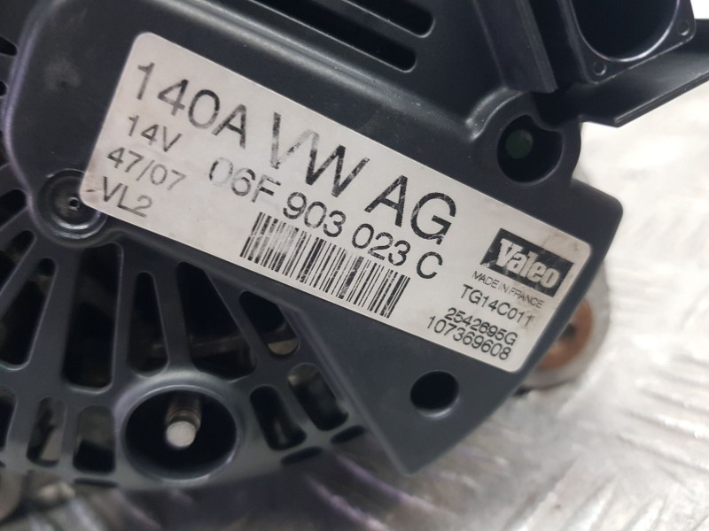 Recambio de alternador para audi a3 (8p1) 1.9 tdi referencia OEM IAM 06F903023C VALEO TG14C011
