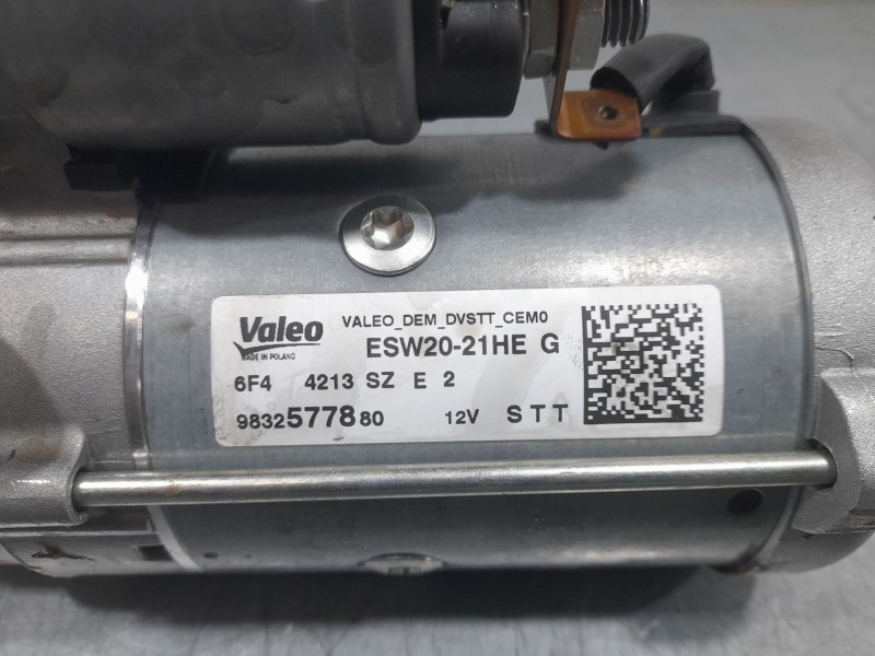 Recambio de motor arranque para citroën berlingo furgoneta/monovolumen (k9) 1.5 bluehdi 100 referencia OEM IAM 9832577880 ESW202