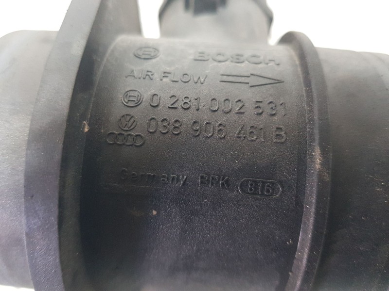 Recambio de caudalimetro para audi a3 (8p1) 1.9 tdi referencia OEM IAM 038906461B BOSCH 0281002531