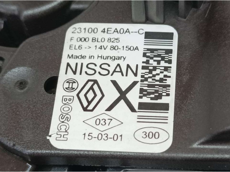 Recambio de alternador para nissan pulsar (c13) acenta referencia OEM IAM 231004EA0A F000BL0825 
