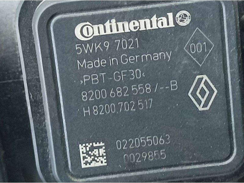 Recambio de caudalimetro para nissan pulsar (c13) acenta referencia OEM IAM 8200682558B 5WK97021 CONTINENTAL