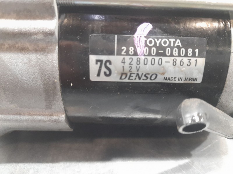 Recambio de motor arranque para toyota yaris active referencia OEM IAM 281000Q081 4280008631 DENSO