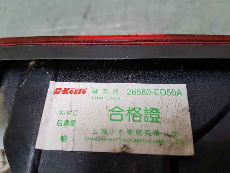 Recambio de faro antiniebla trasero central para nissan juke (f15) acenta referencia OEM IAM 26580ED50A  