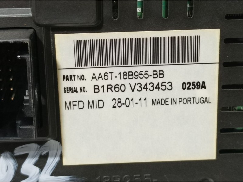Recambio de pantalla multifuncion para ford fiesta (cb1) ghia referencia OEM IAM AA6T18B955BB  