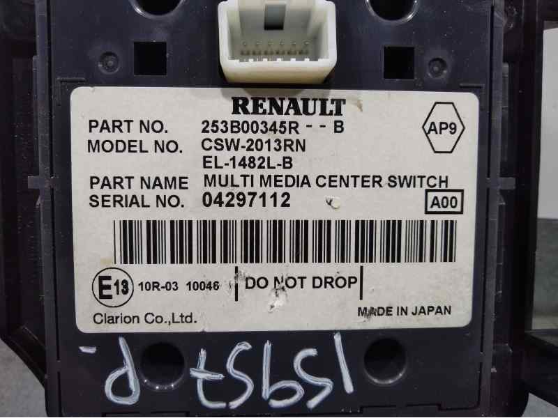 Recambio de mando multifuncion para renault megane iii coupe dinamique referencia OEM IAM 253B00345R  CONTROL GPS