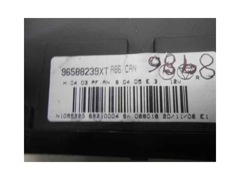 Recambio de mando climatizador para citroën c3 1.4 collection referencia OEM IAM N105522G 96588239XT 