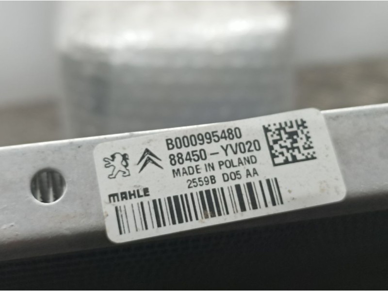 Recambio de condensador / radiador aire acondicionado para peugeot 108 top allure referencia OEM IAM 88450YV020 B000995480 MAHLE